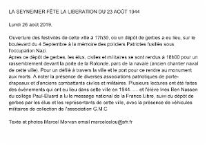 2019 08 26 LA SEYNE SUR MER FETE LA LIBERATION DU 23 AOUT 1944